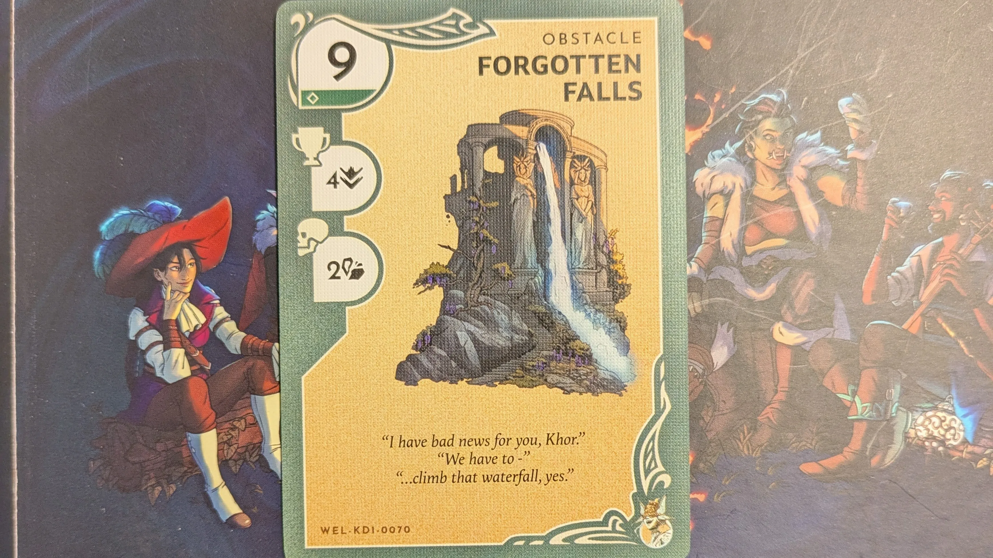 Kinfire Delve Falls card