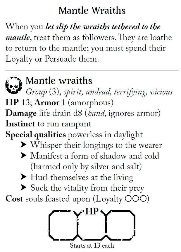Mantle Wraiths Minor Arcana unlocked
