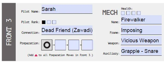 Sarah character sheet 1