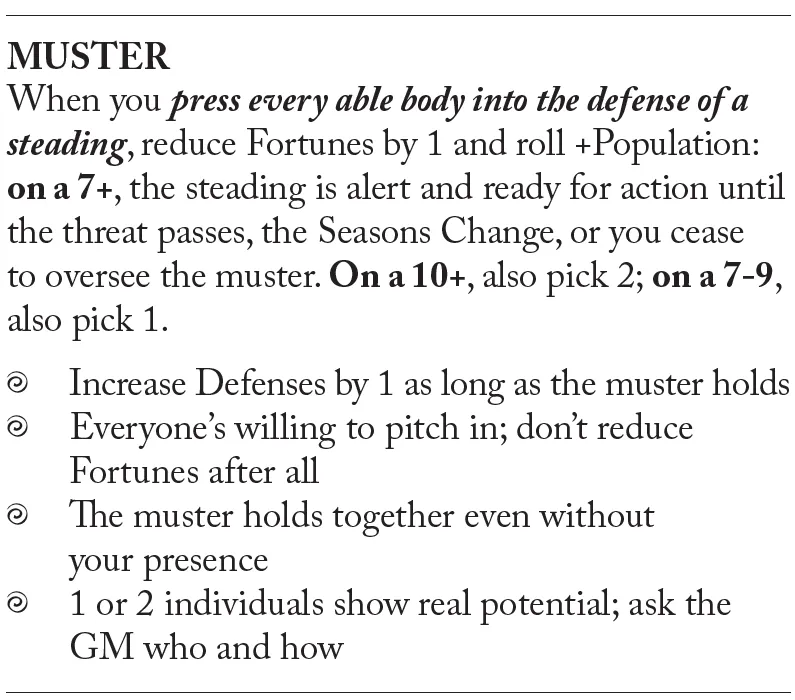 Muster move